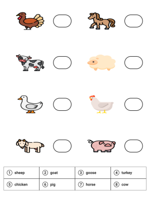 Engaging Animal Read and Match Worksheet for Kids: Boost Learning and Fun