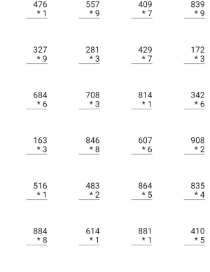 Multiplication With Regrouping