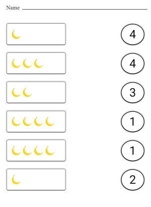 Add and Match - bananas and number